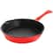 MegaChef Enameled 8" Round PreSeasoned Cast Iron Frying Pan